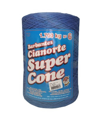 Barbante Cianorte SuperCone Nº6 1.7 Kg - Azulão 