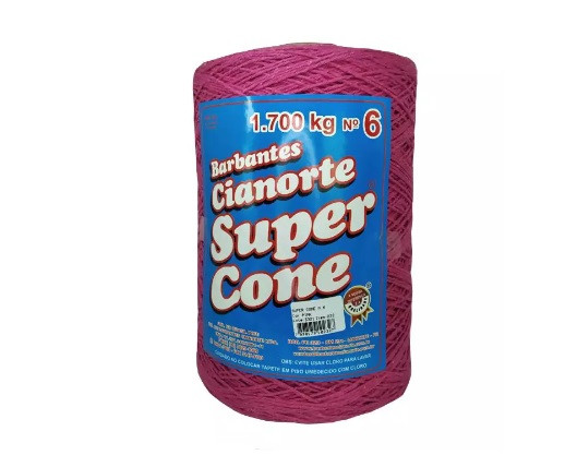 Barbante Cianorte SuperCone Nº6 1.7 Kg - Pink