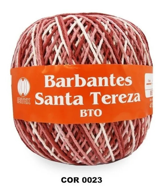 Barbante Santa Tereza N°6 Tricô Crochê 415m - Bordo