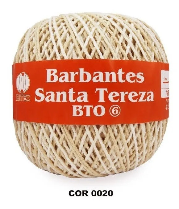 Barbante Santa Tereza N°6 Tricô Crochê 415m - Palha