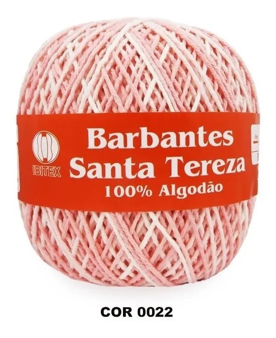 Barbante Santa Tereza N°6 Tricô Crochê 415m - Rosa