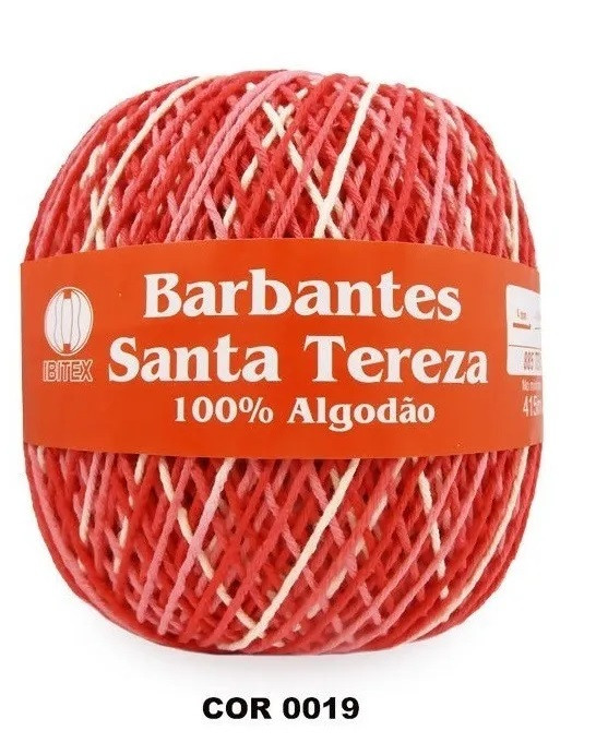 Barbante Santa Tereza N°6 Tricô Crochê 415m - Vermelho