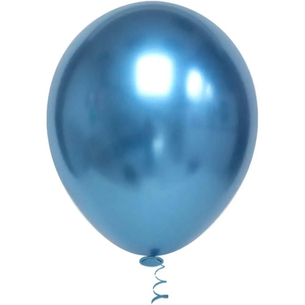 Balão Redondo Platino Nº 5 c /25 unid - Azul