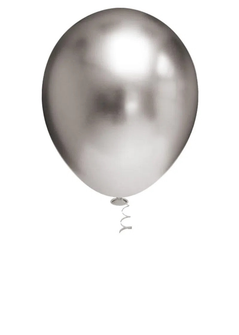 Balão Redondo Platino Nº 5 c /25 unid - Chumbo