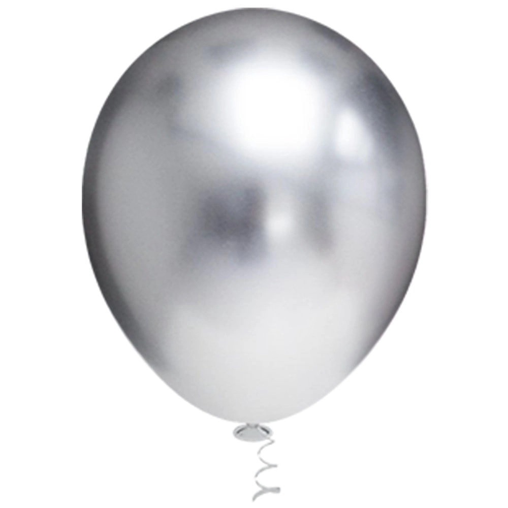 Balão Redondo Platino Nº 5 c /25 unid - Prata