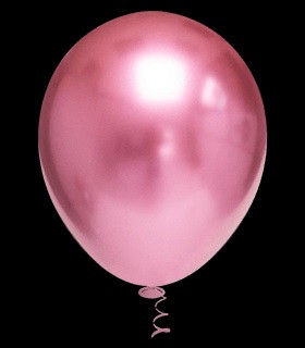 Balão Redondo Platino Nº 5 c /25 unid - Rosa 