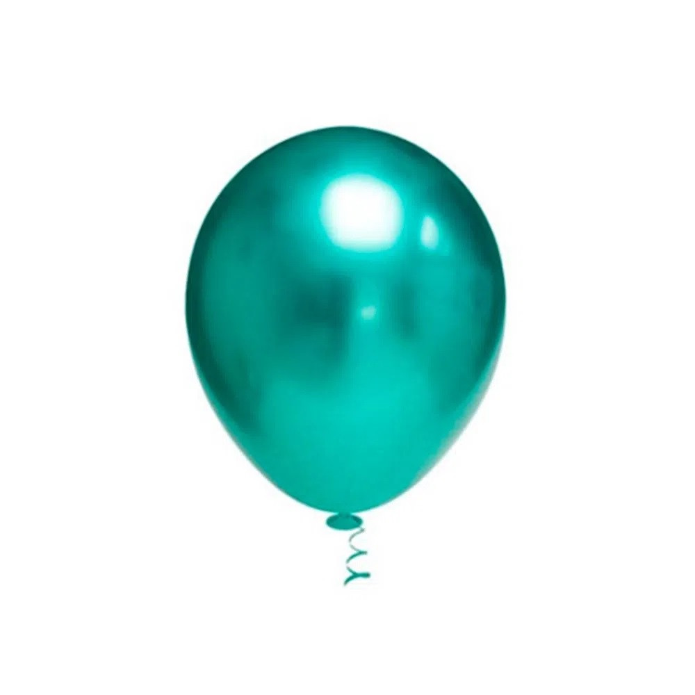 Balão Redondo Platino Nº 5 c /25 unid - Verde