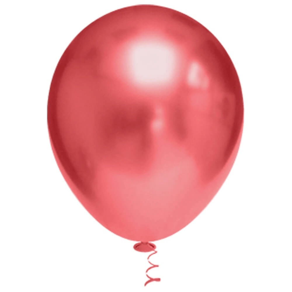 Balão Redondo Platino Nº 5 c /25 unid - Vermelho