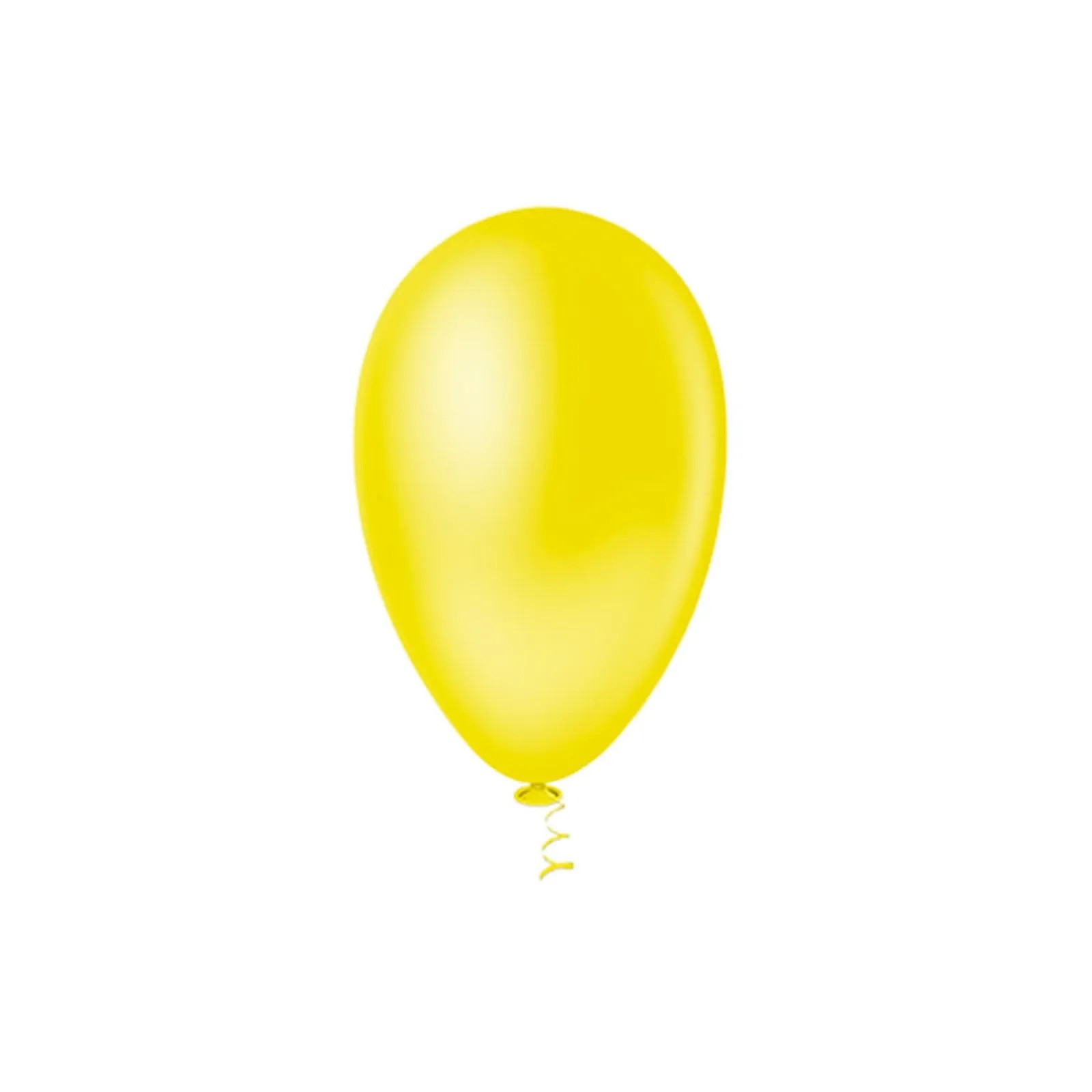 Balão Pera Liso Amarelo Nº6.5  c /50 unid - Pic Pic