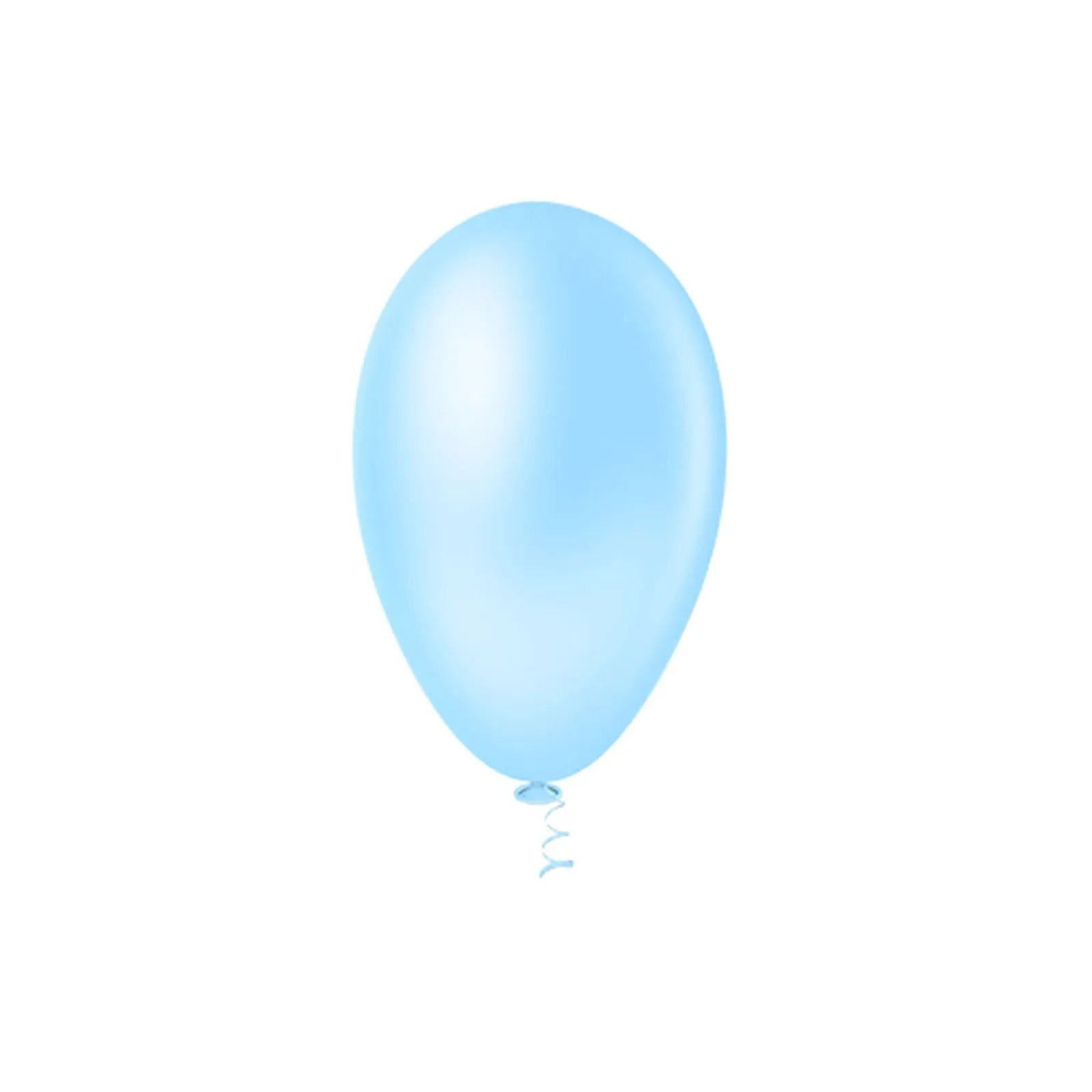 Balão Pera Liso Azul Claro Nº6.5  c /50 unid - Pic Pic