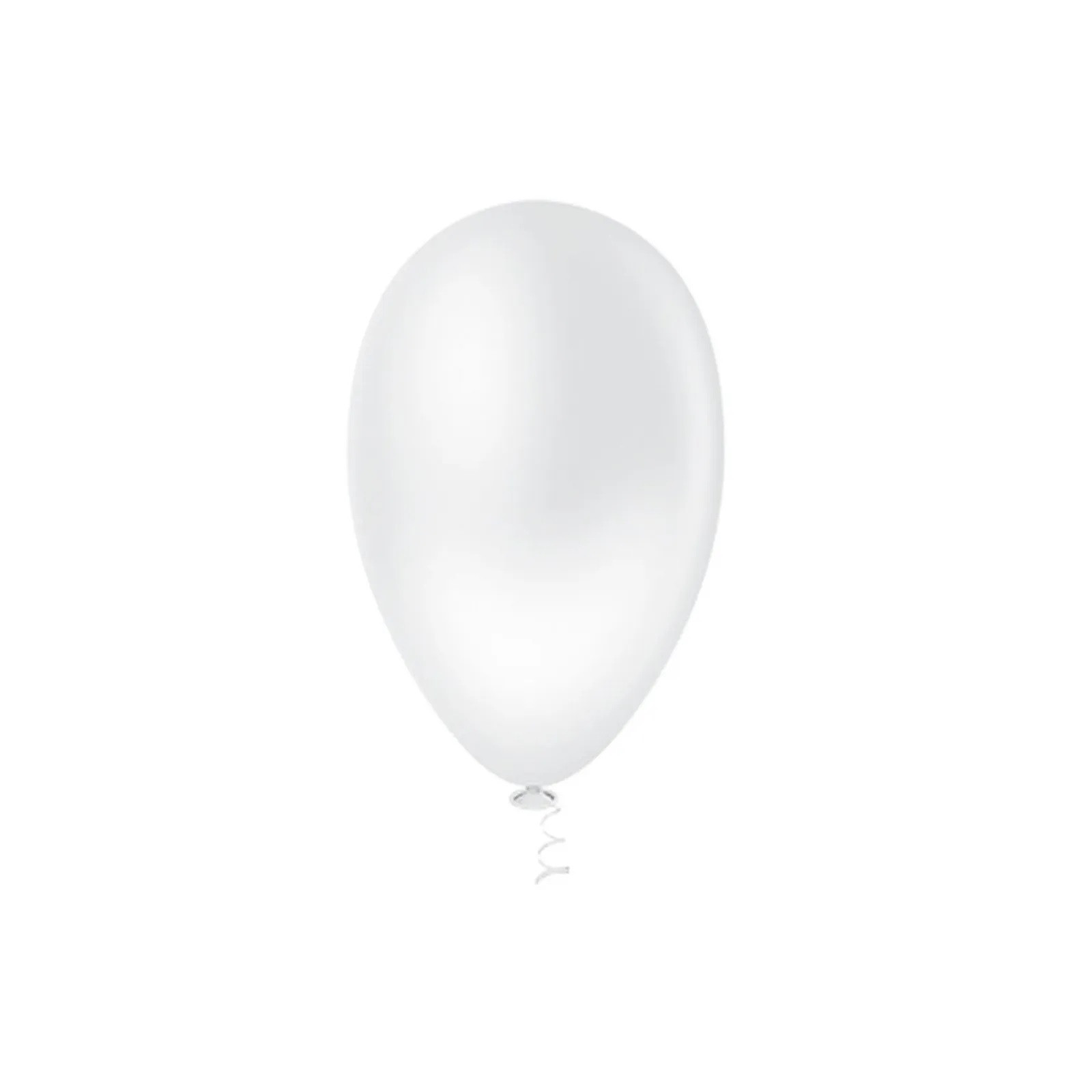 Balão Pera Liso Branco Nº6.5  c /50 unid - Pic Pic