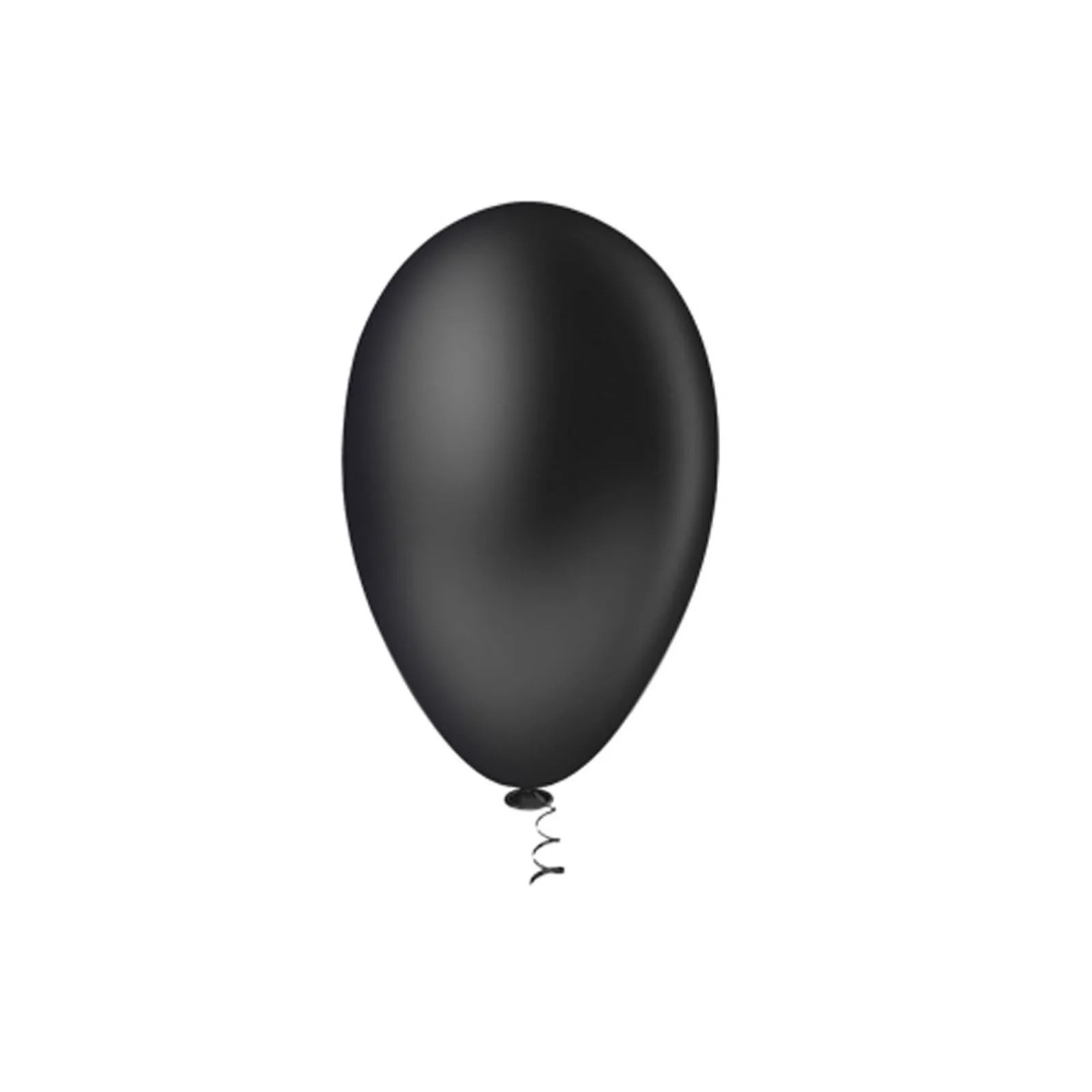 Balão Pera Liso Preto Nº6.5  c /50 unid - Pic Pic