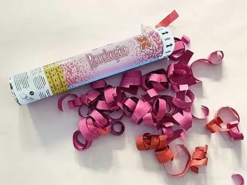 Lança Confete Revelação Menina Rosa Make+