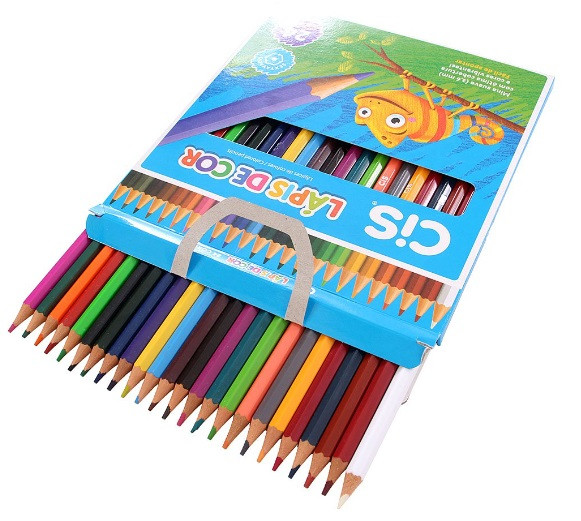 Lápis de cor Plastic 24 cores - CIS
