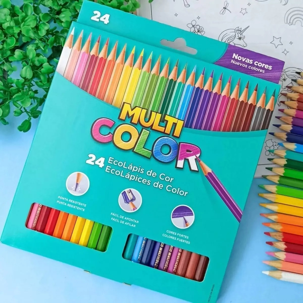 Lápis de Cor Faber 24 Cores Multicolor