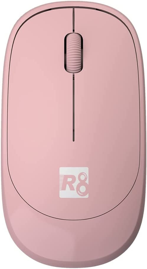 Mouse sem fio Letron R8 1709 Compacto com 3 botões - Rosa 