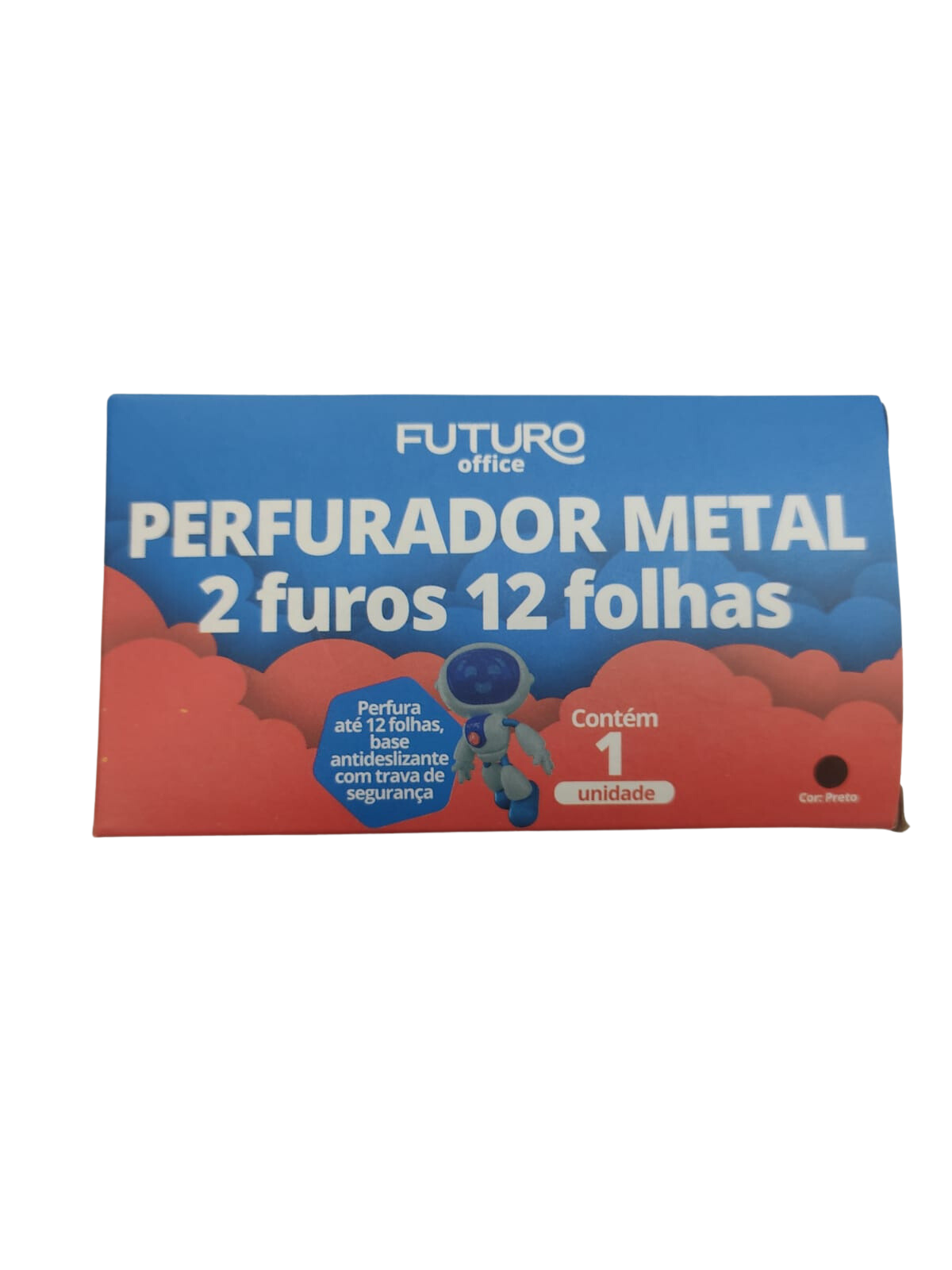 Perfurador de Folha em Metal com 2 Furos 12 folhas - Futuro