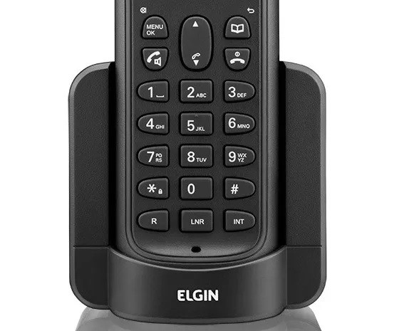 Telefone s/ Fio c/ Viva-Voz Identificador de Chamadas Preto TSF8001 Elgin