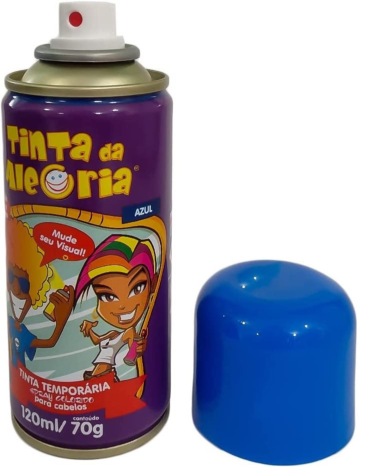Spray Para Cabelos Tinta Da Alegria 120ml - Azul