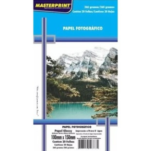 Kit-100-200-300-Folhas-Papel-Fotografico-Glossy-Masterprint-100x150mm-265-gramas-20-folhas-Kits:10-Unidades
