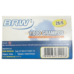 Grampos-26/6--BRW-1.00-Grampos-Galvanizados