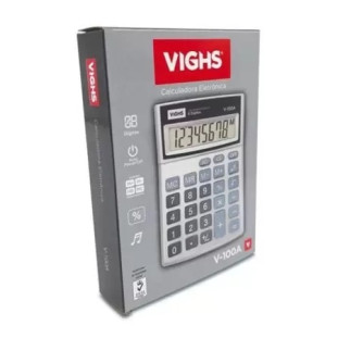 Calculadora-De-Mesa-Vighs-V-100a-Com-8-Digitos