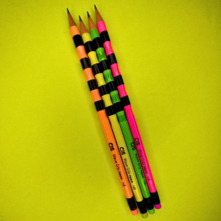 Lapis-de-Escrever-Cis-Wave-Grip-Neon-Sortido