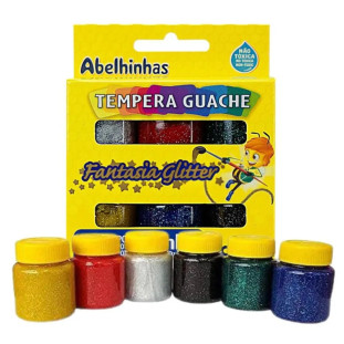 Tinta-Guache-Acrilex-15ml-Com-Glitter