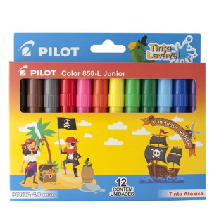 Canetinhas Color 850-L Junior 12 Cores Pilot 