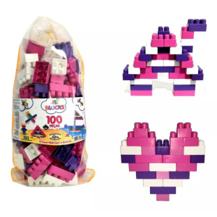 Blocos-De-Montar-Menina-100-Pecas-ReiBlocks