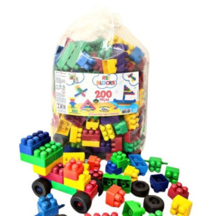 Blocos-De-Montar-200-PCS-C/Rodinhas-ReiBlocks