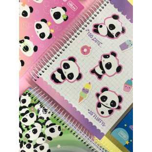 Caderno Universitário 10 matérias Panda Lovely Friend Tilibra