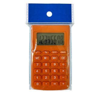 Calculadora de Bolso KK-2239-8 digital - Laranja TN Office