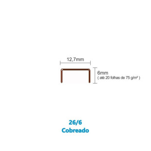 Grampo-26/6-Bacchi-C/1000-Un-Cobreado-