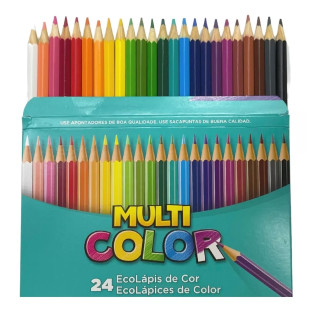 Lápis de Cor Faber 24 Cores Multicolor