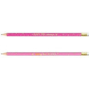 Lapis-Preto-Com-Borracha-N2-Glitter-Rosa-