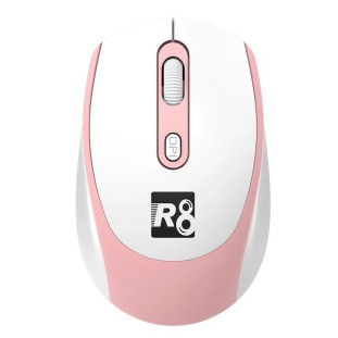 Mouse Sem Fio Letron 4 Botões, Bluetooth - Rosa e Branco 