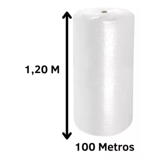 Bobina Plástico Bolha 1,20 X 100 Metros Proteção Embalagem