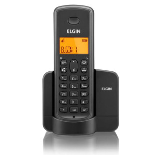 Telefone s/ Fio c/ Viva-Voz Identificador de Chamadas Preto TSF8001 Elgin