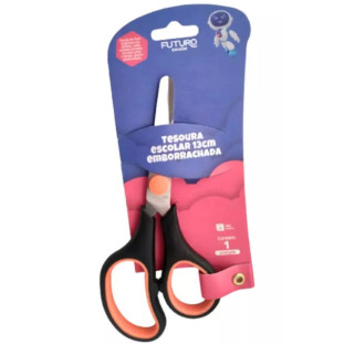 Tesoura-Escolar-Plastica-Futuro-13cm-Cor