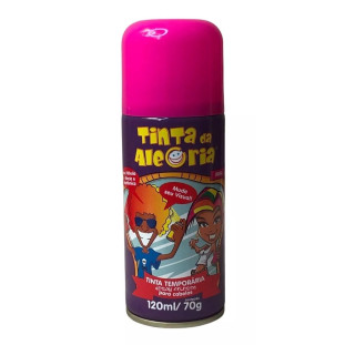Spray Para Cabelos Tinta Da Alegria 120ml - Rosa