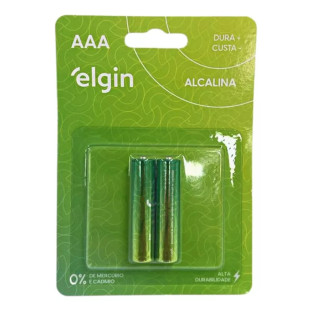 Pilhas Palito AAA Cartela C/2 unidade - Elgin