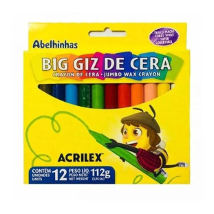 Big-Giz-De-Cera-C/12-Cores-ACRILEX