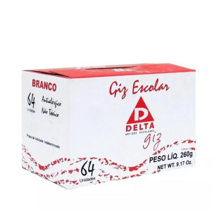 Giz-Branco-Escolar-Para-Quadro-Verde-Negro-Delta-64-Unidades