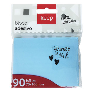Bloco-Adesivo-Azul-Keep-75x1000m-C/90-Fls