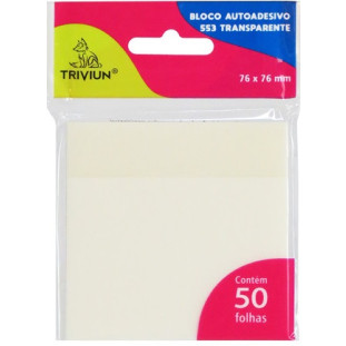 Bloco-Adesivo-Triviun-Transparente-76X76MM-50FLS
