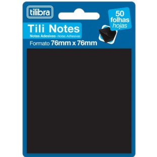 Bloco-Adesivo-Preto-Tilibra-76mmx76mm-C/50-Fls-