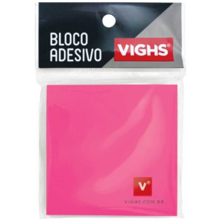 Bloco-Adesivo-Vighs-76X76-Transparente-Rosa-50FLS