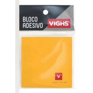 Bloco-Adesivo-Laranja-Neon-Vighs-76x76mm-C/100-Fls