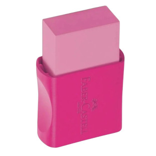 Borracha-Faber-Castell-Rosa-com-Capinha-Max